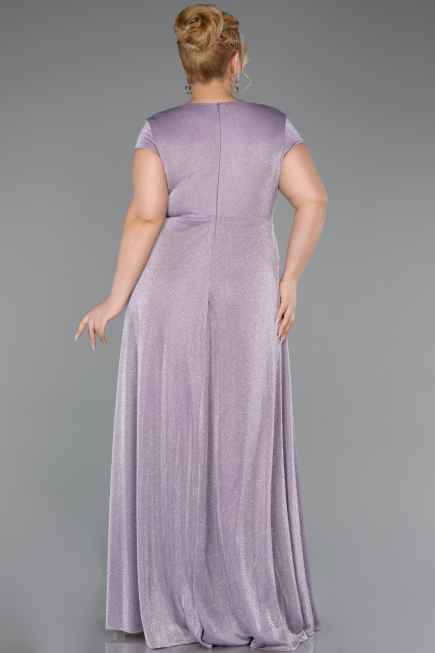 Long Lavender Plus Size Evening Gown ABU6363