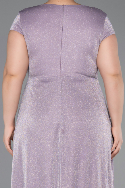 Long Lavender Plus Size Evening Gown ABU6363