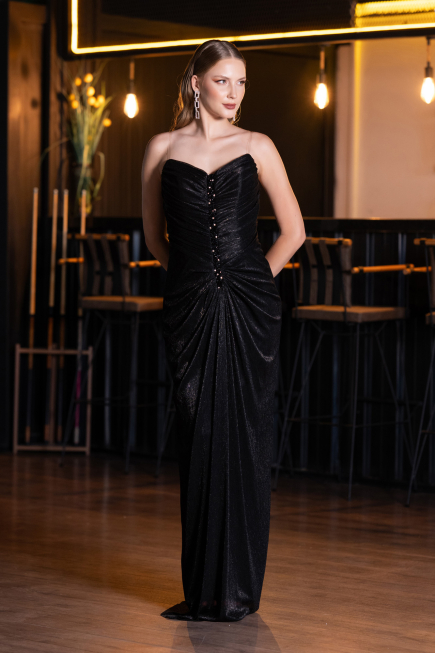 Long Black Evening Dress ABU6370