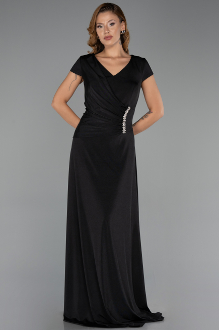 Long Black Formal Plus Size Dress ABU6410