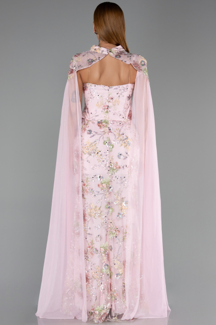 Long Powder Color Evening Dress ABU6424