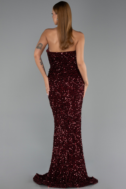Long Burgundy Evening Dress ABU6439