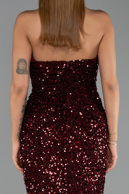 Long Burgundy Evening Dress ABU6439