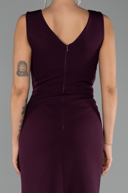 Long Plum Evening Dress ABU6524