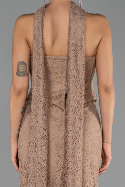 Long Copper Dantelle Evening Dress ABU6487