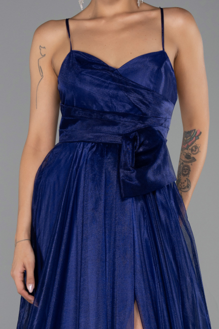 Long Navy Blue Prom Gown ABU6123