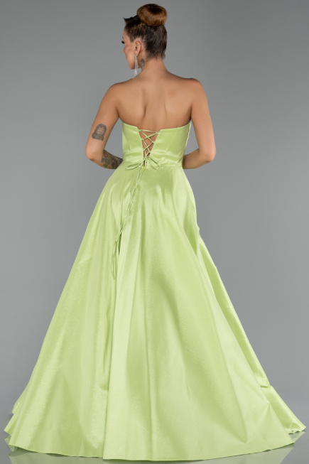 Long Pistachio Green Evening Dress ABU6502