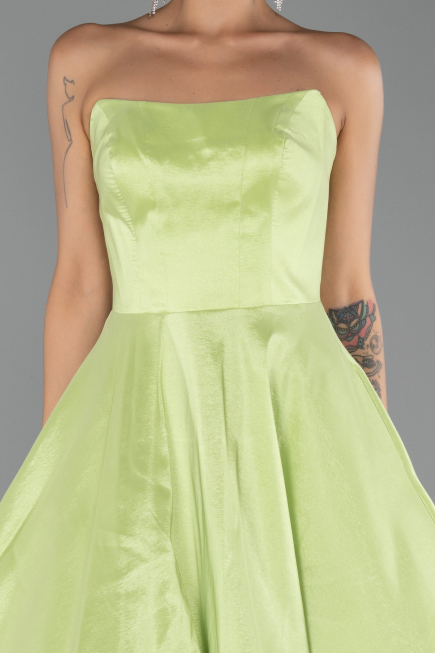 Long Pistachio Green Evening Dress ABU6502