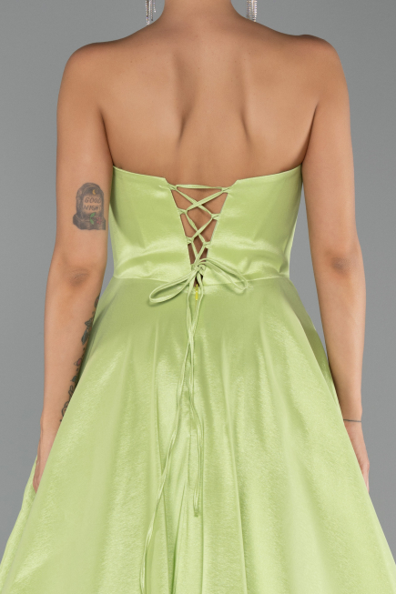 Long Pistachio Green Evening Dress ABU6502