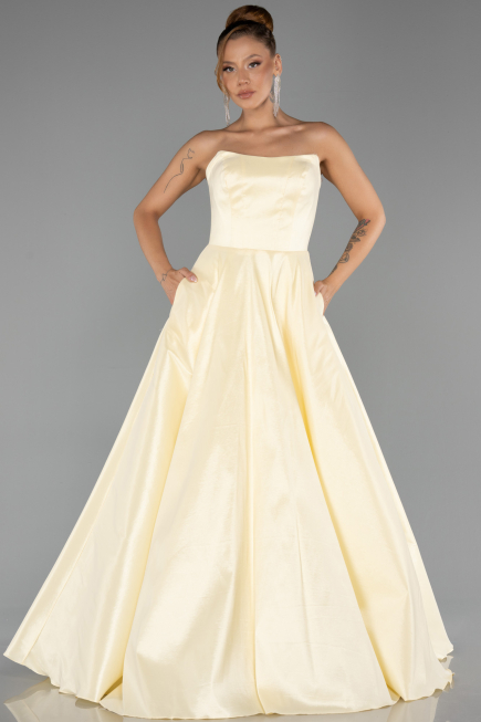 Long Yellow Evening Dress ABU6502