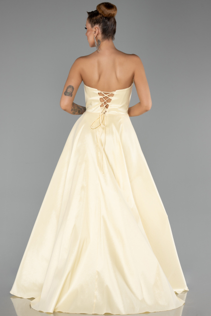 Long Yellow Evening Dress ABU6502
