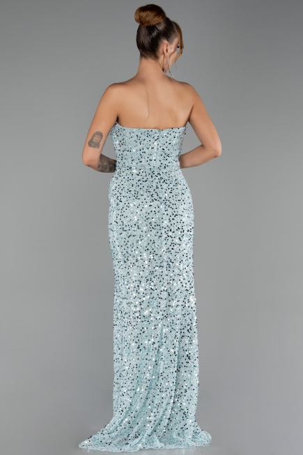 Long Mint Scaly Evening Dress ABU6503