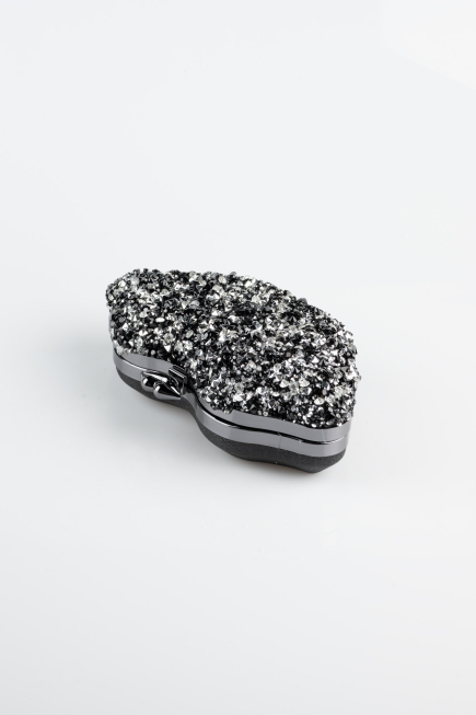 Black-Silver Evening Bag SH831