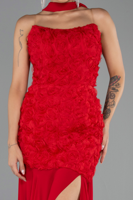 Long Red Prom Gown ABU6541