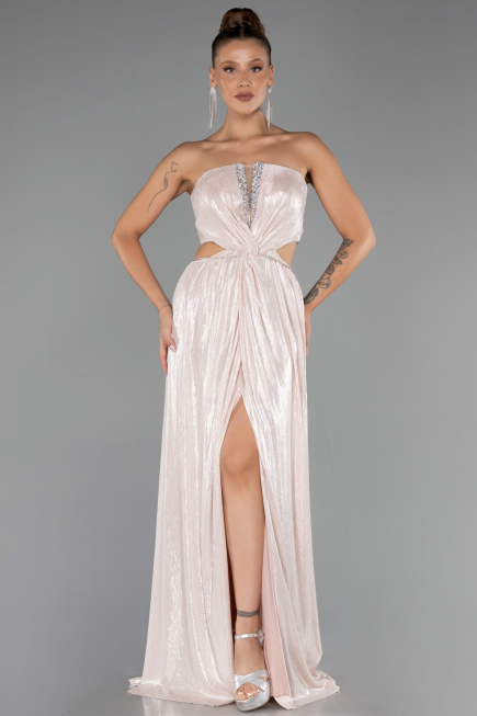 Long Powder Color Prom Gown ABU6127
