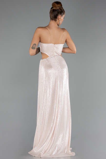 Long Powder Color Prom Gown ABU6127