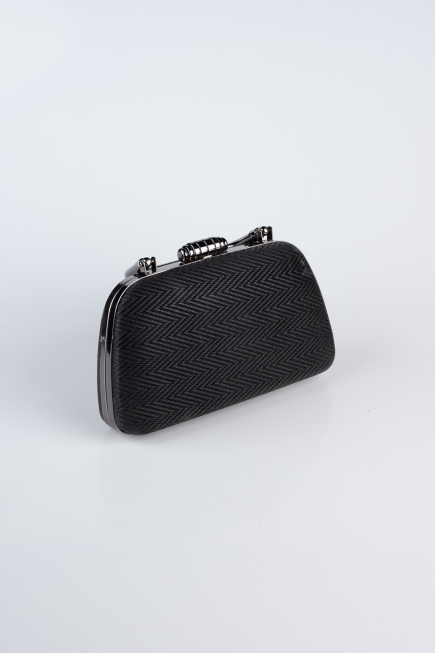 Black Patterned Night Bag SH839