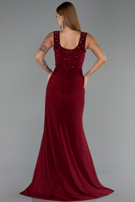 Long Burgundy Evening Dress ABU6552