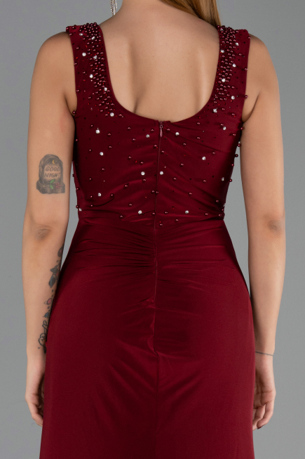 Long Burgundy Evening Dress ABU6552