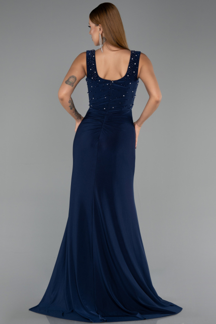 Long Navy Blue Evening Dress ABU6552