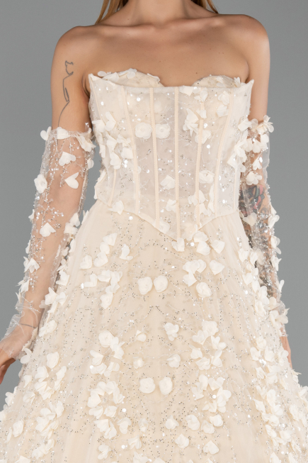 Long Gold Evening Dress ABU5658