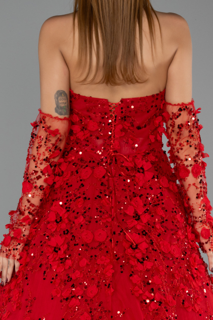 Long Red Evening Dress ABU5658