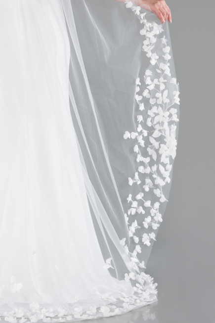 White Wedding Veil ABK06