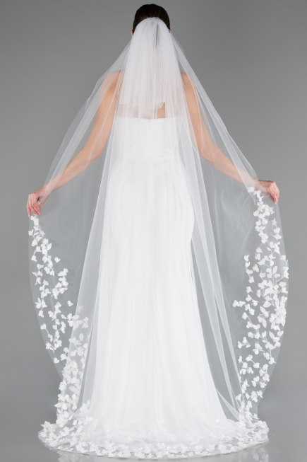 White Wedding Veil ABK06