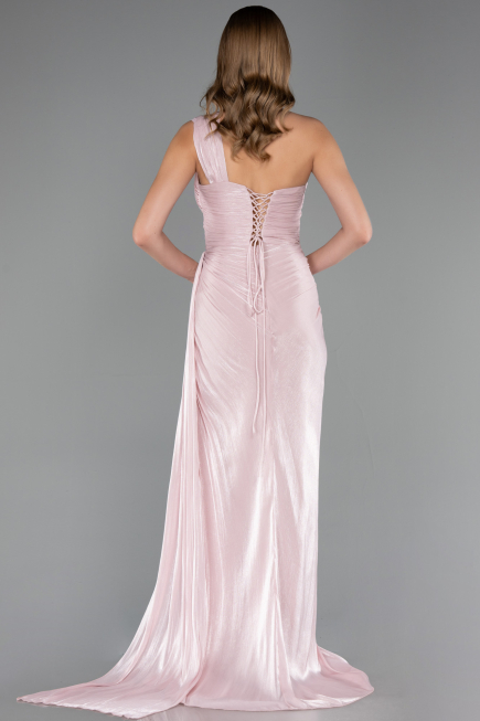 Long Powder Color Chiffon Prom Gown ABU6511