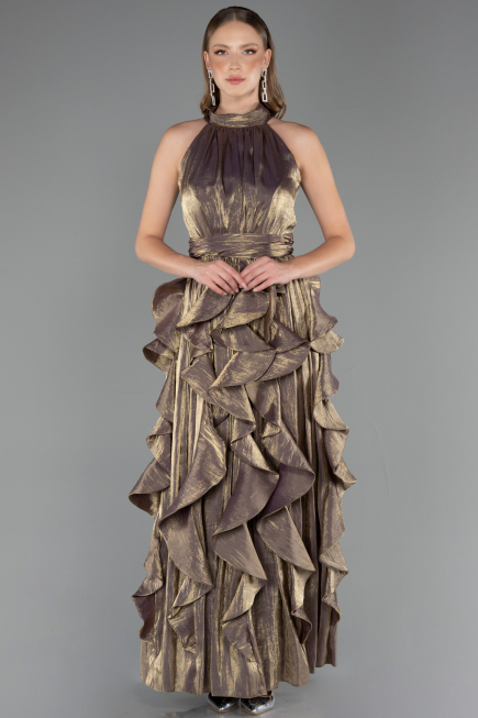 Long Olive Drab Evening Dress ABU6571