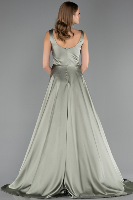 Long  Satin Formal Plus Size Dress ABU6576