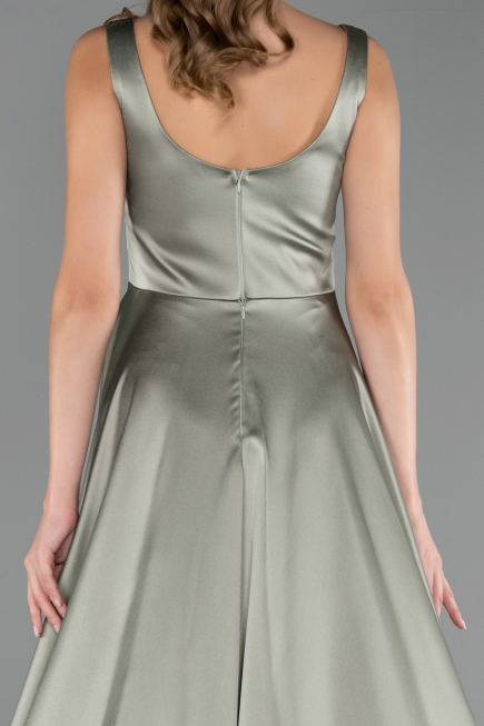 Long  Satin Formal Plus Size Dress ABU6576