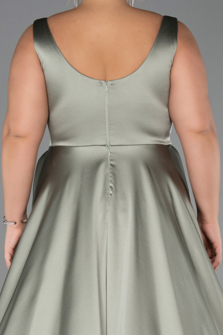 Long Satin Formal Plus Size Dress ABU6576