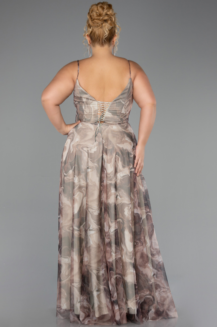 Long Mink Plus Size Prom Dress ABU6558