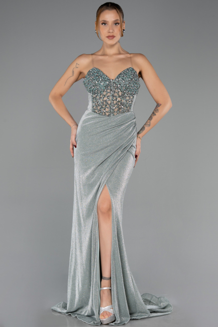 Long Mint Evening Dress ABU6599