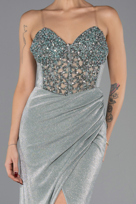 Long Mint Evening Dress ABU6599
