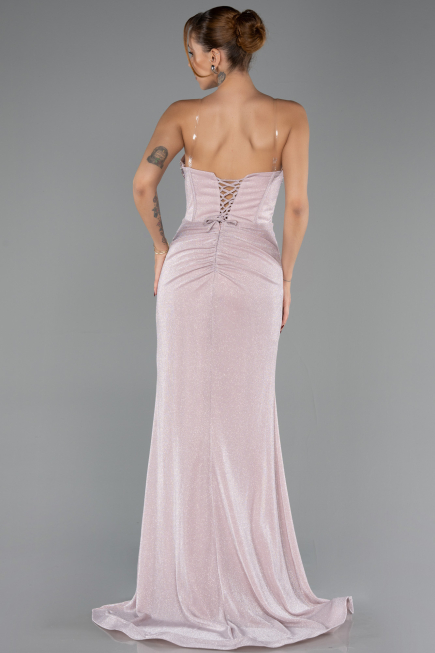 Long Powder Color Evening Dress ABU6599