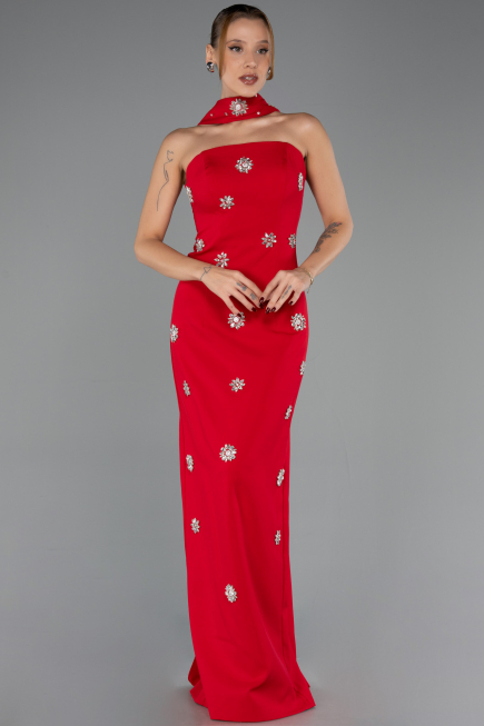 Long Red Evening Dress ABU6601