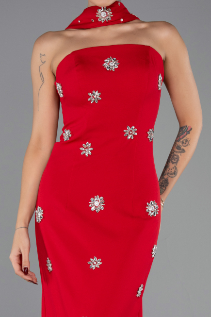 Long Red Evening Dress ABU6601