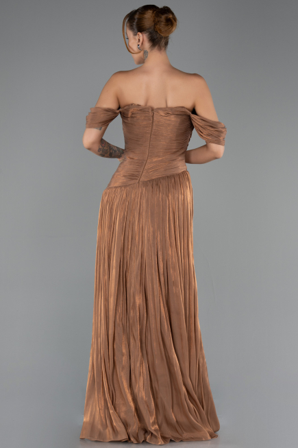 Long Copper Chiffon Prom Gown ABU6602