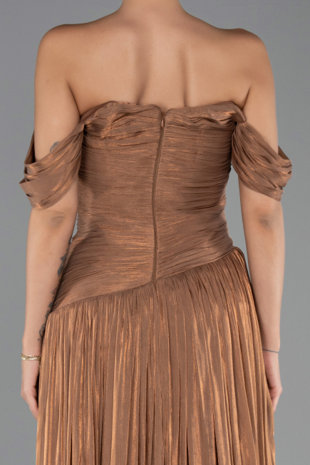 Long Copper Chiffon Prom Gown ABU6602