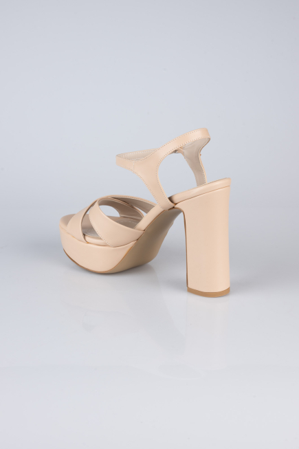 Mink Leather Platform Heel ABD2104