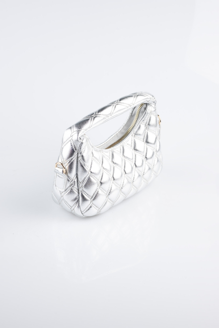Silver Leather Night Bag KC410
