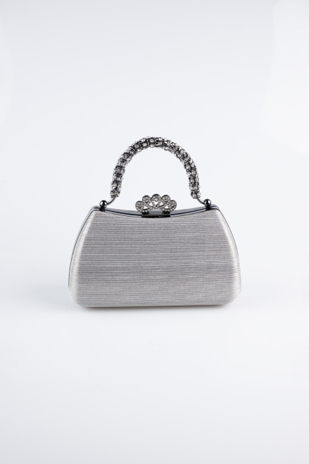 Platinum Laser Cut Evening Bag KC711