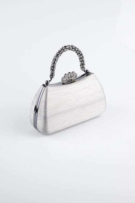 Platinum Laser Cut Evening Bag KC711