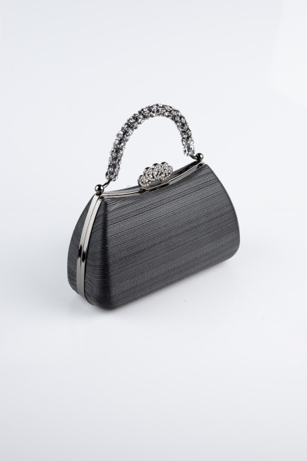 Black Laser Cut Evening Bag KC711
