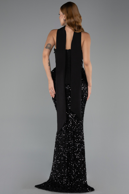 Long Black Mermaid Prom Dress ABU6620