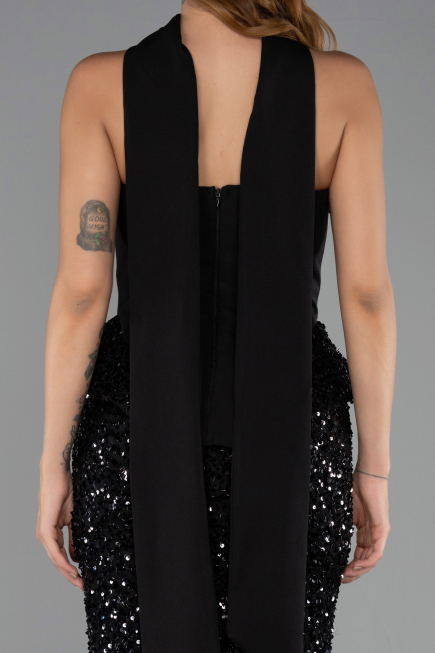 Long Black Mermaid Prom Dress ABU6620