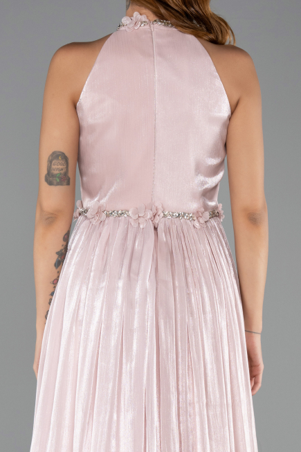 Long Powder Color Chiffon Prom Gown ABU6614