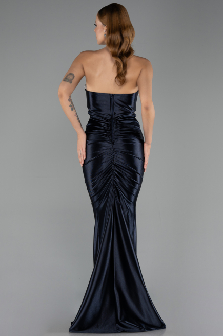 Long Navy Blue Prom Gown ABU6606